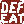Text DEFEAT 0